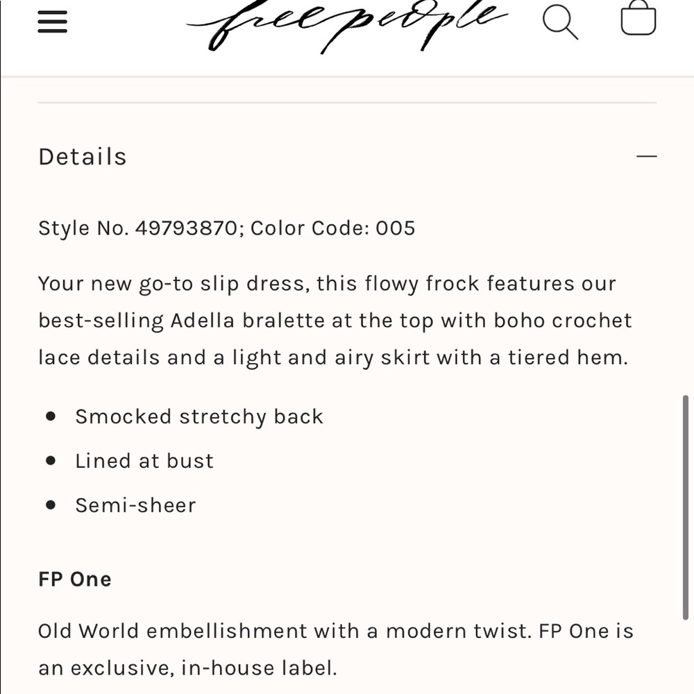 Free People FP One Adella Mini Slip Dress Charcoal - Picture 4 of 11